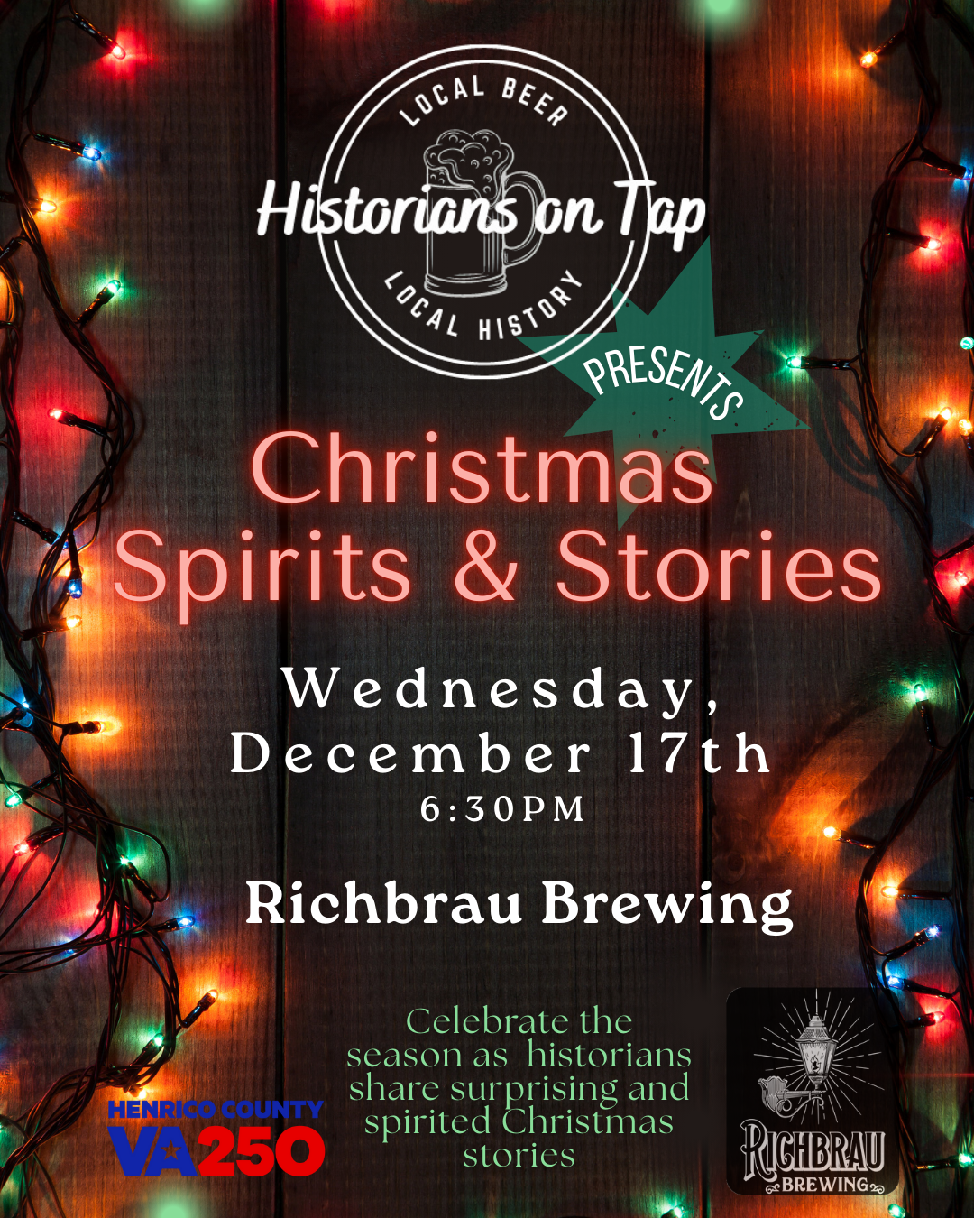Historians on Tap: Christmas Spirits & Stories 